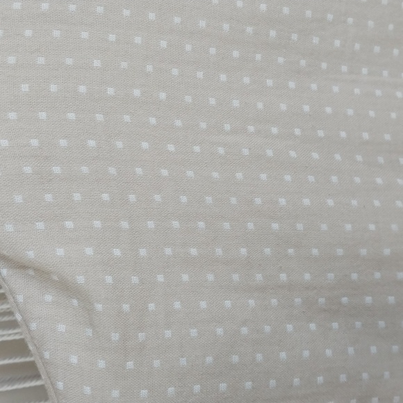 NWOT Khaki Cream White Polka Dot Button Down Shirt Women's Size XL - Picture 5 of 8